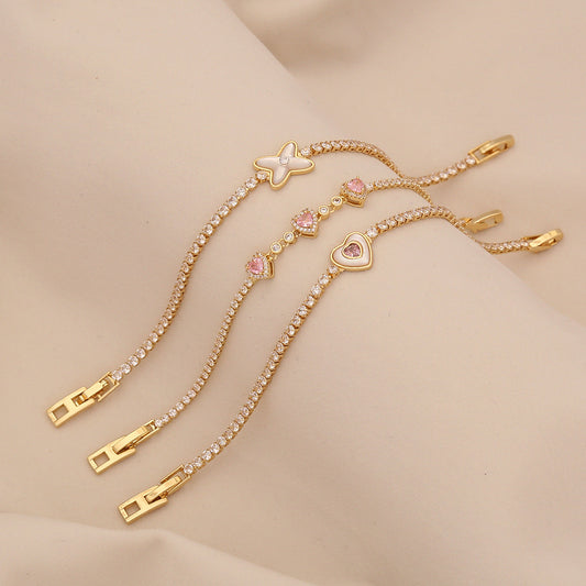 Heart Zircon Bracelet