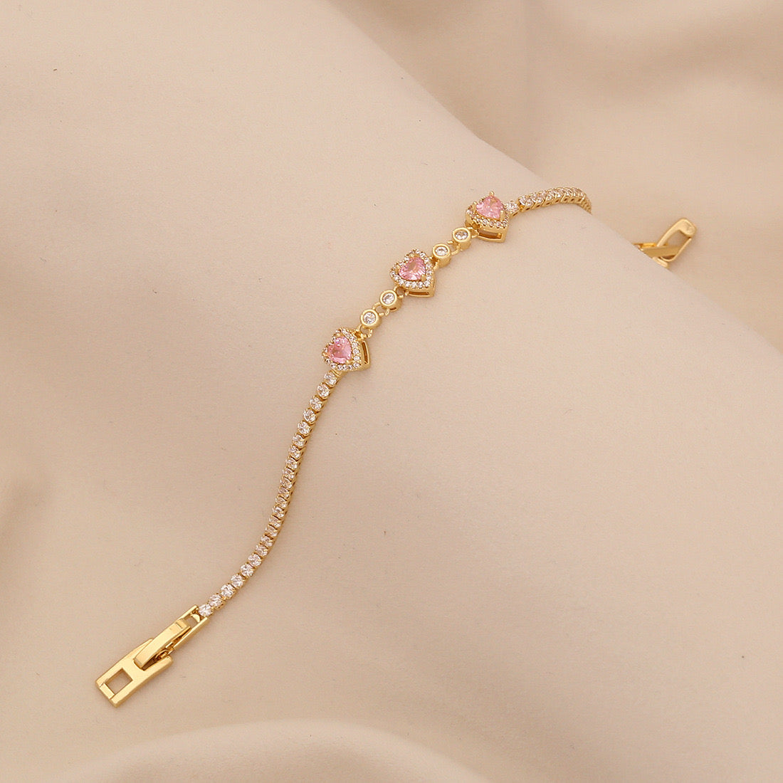 Heart Zircon Bracelet