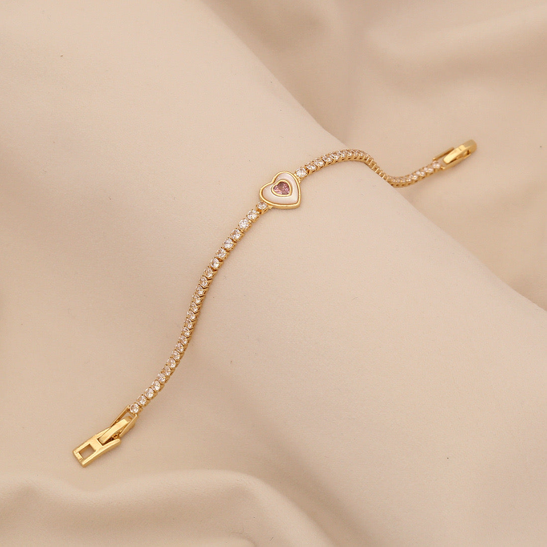 Heart Zircon Bracelet