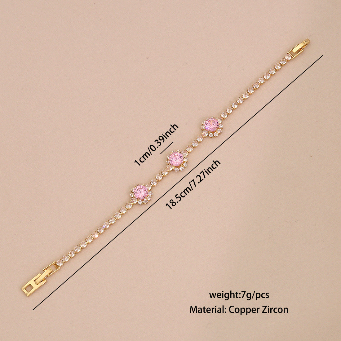 INS Style Zircon Bracelet