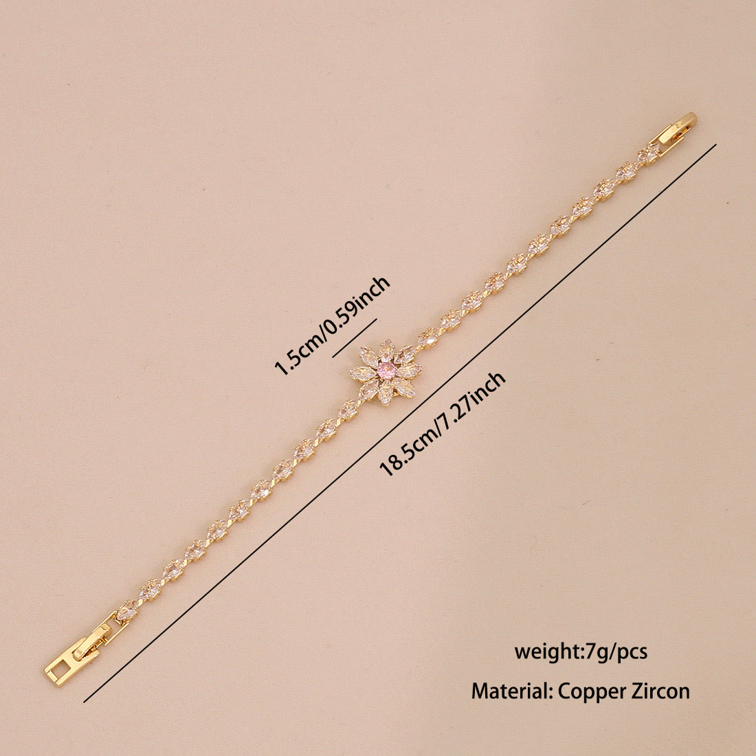 INS Style Zircon Bracelet