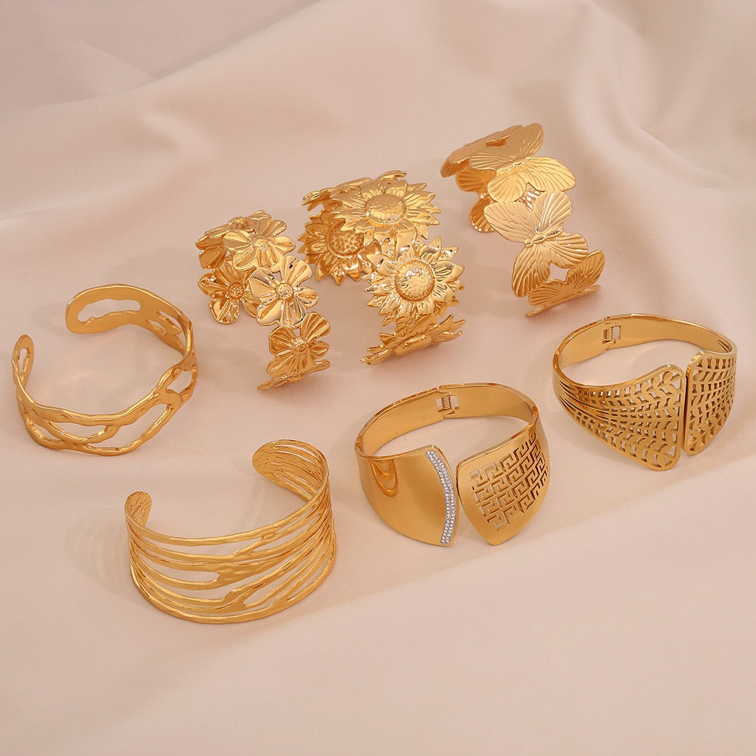 Statement Floral Bangle