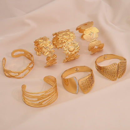 Statement Floral Bangle