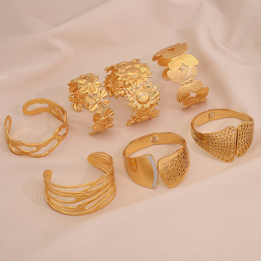 Statement Floral Bangle