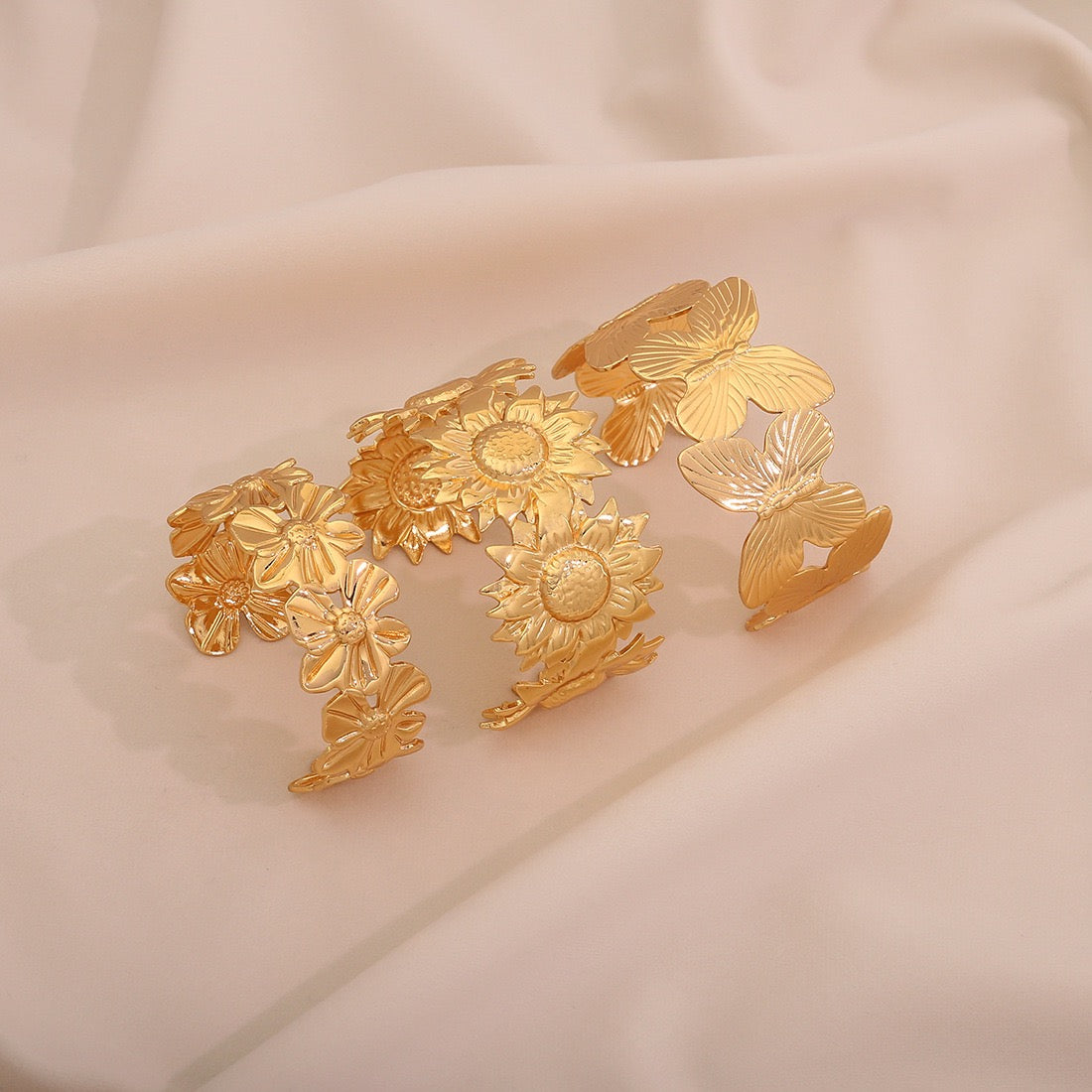 Statement Floral Bangle