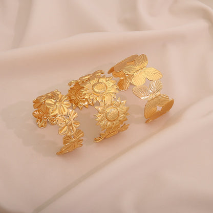 Statement Floral Bangle