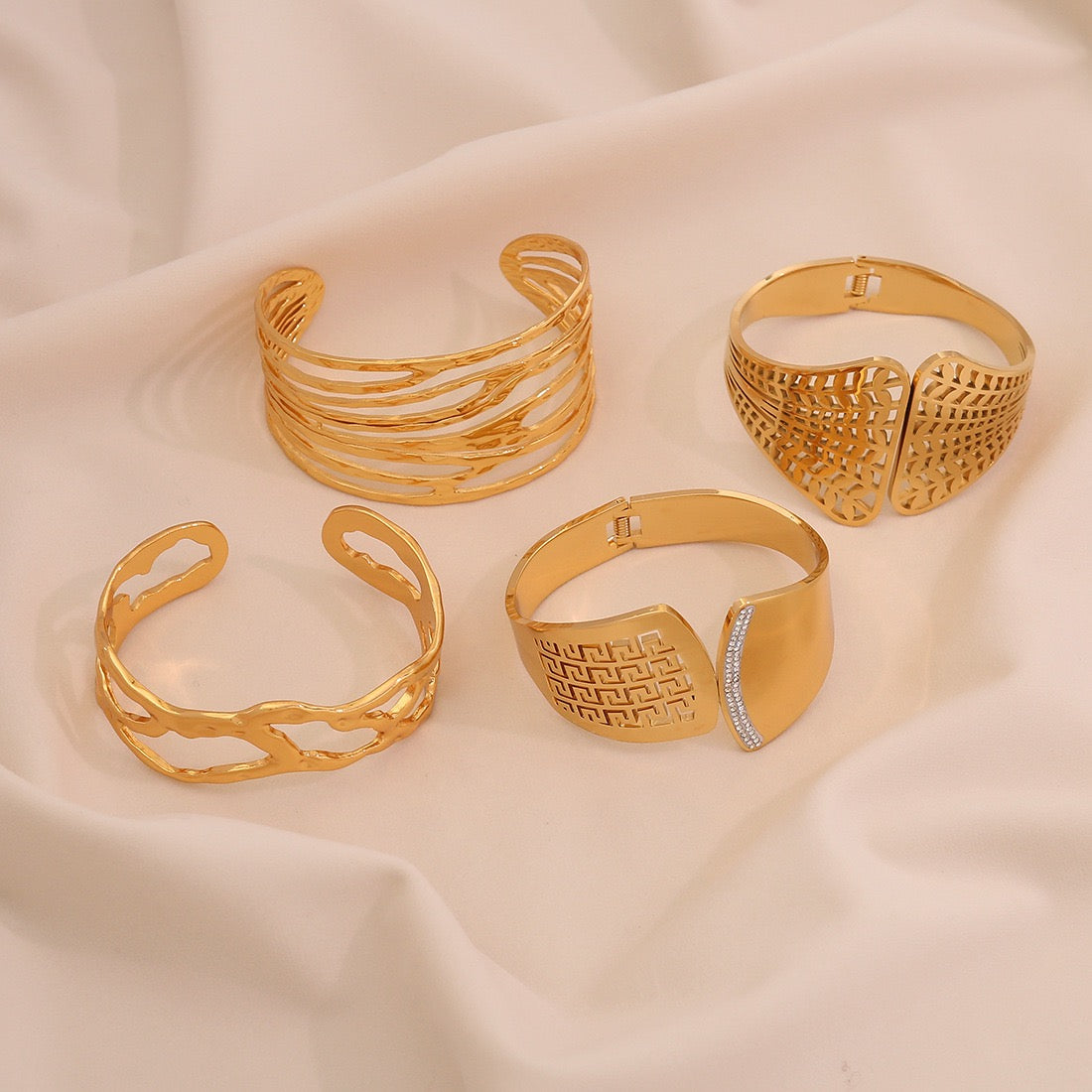 Statement Floral Bangle