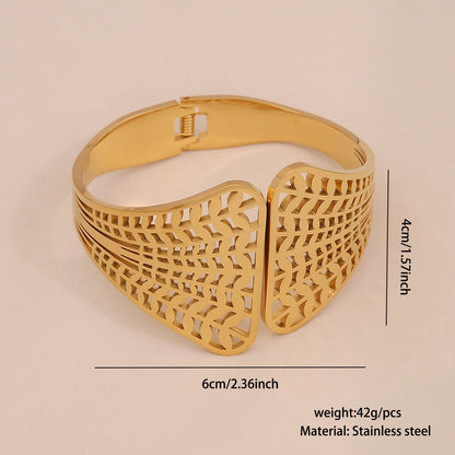 Statement Floral Bangle