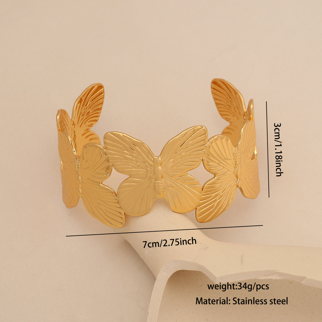 Statement Floral Bangle