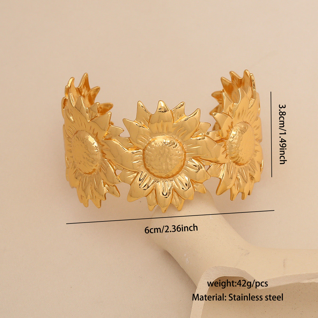 Statement Floral Bangle