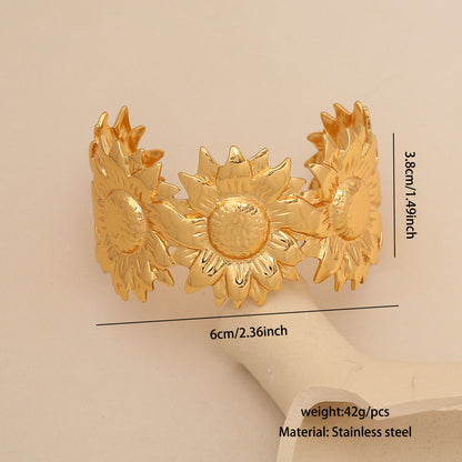 Statement Floral Bangle