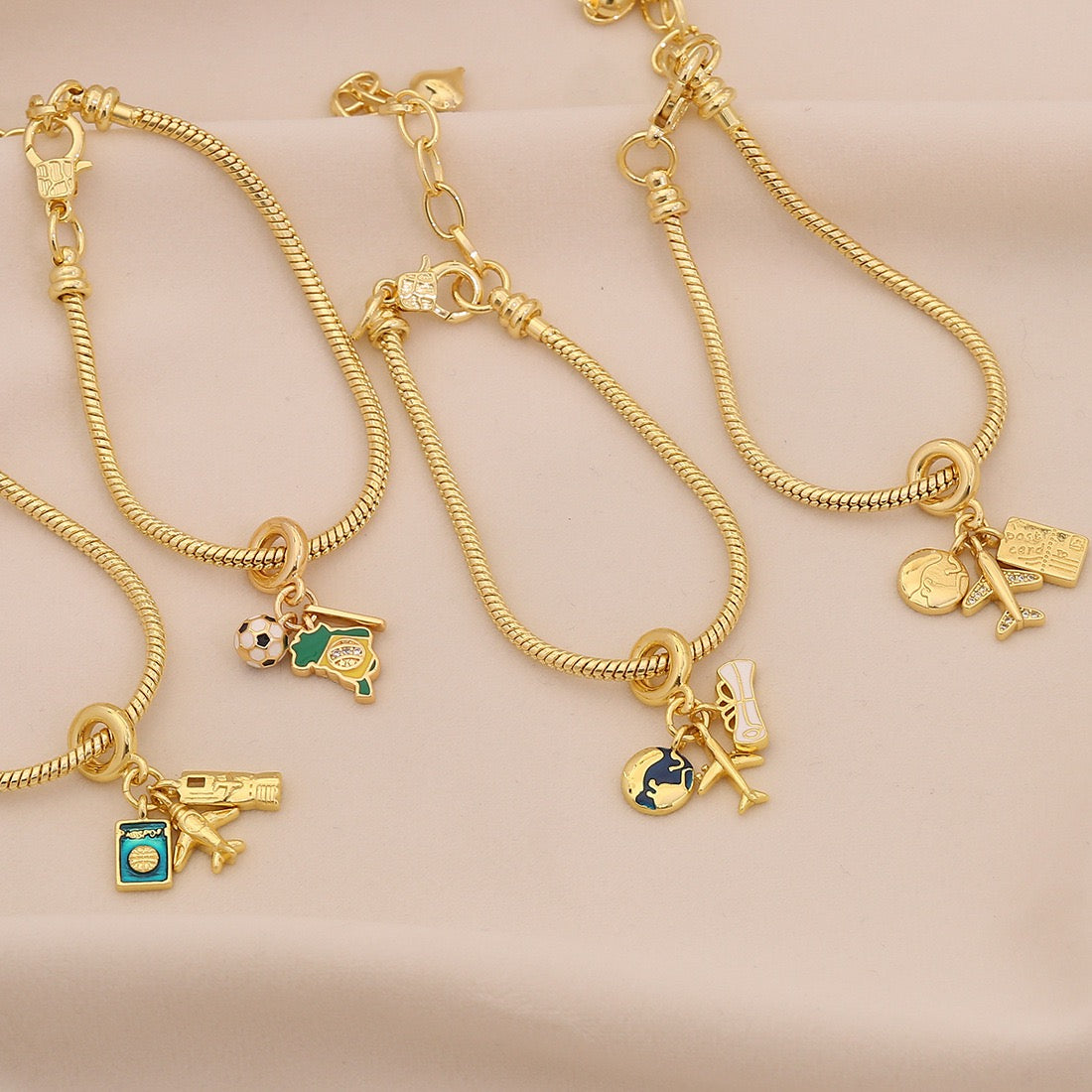 Travel Charm Bracelet