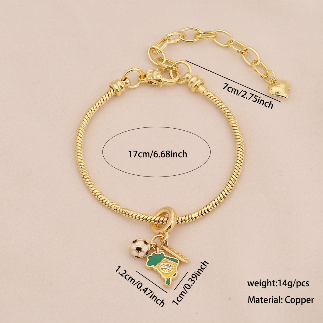 Travel Charm Bracelet