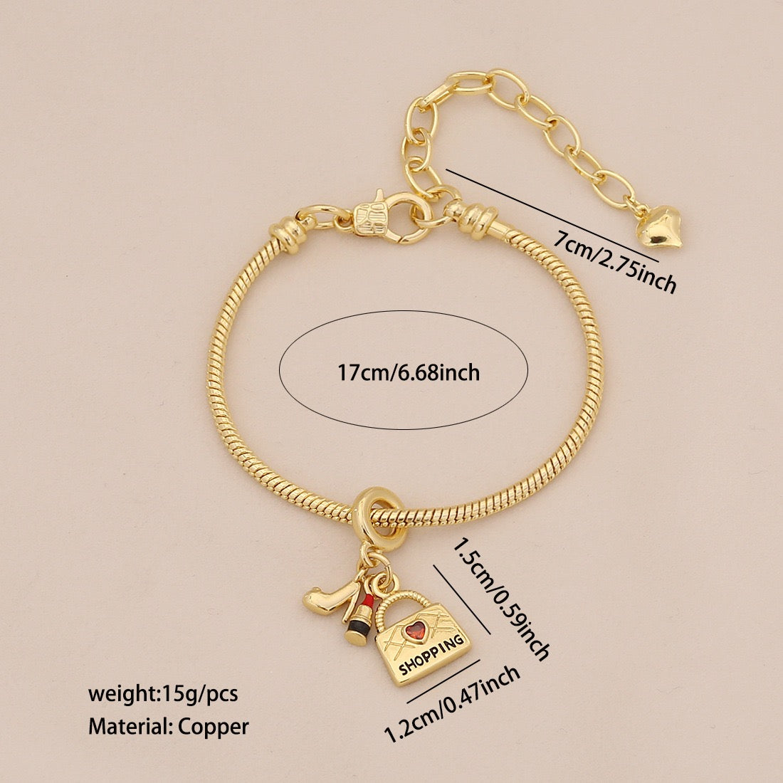 Travel Charm Bracelet