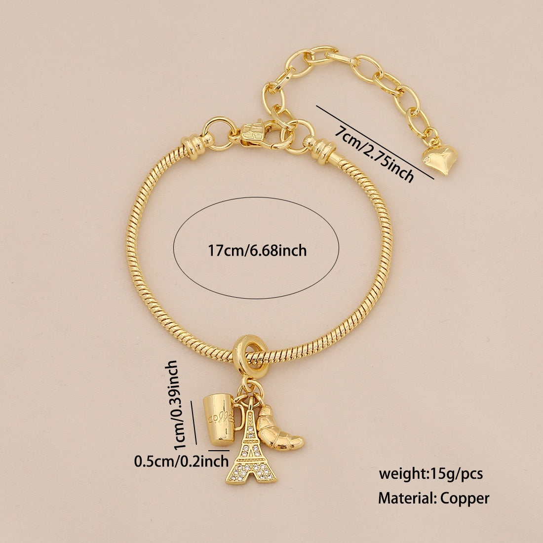 Travel Charm Bracelet