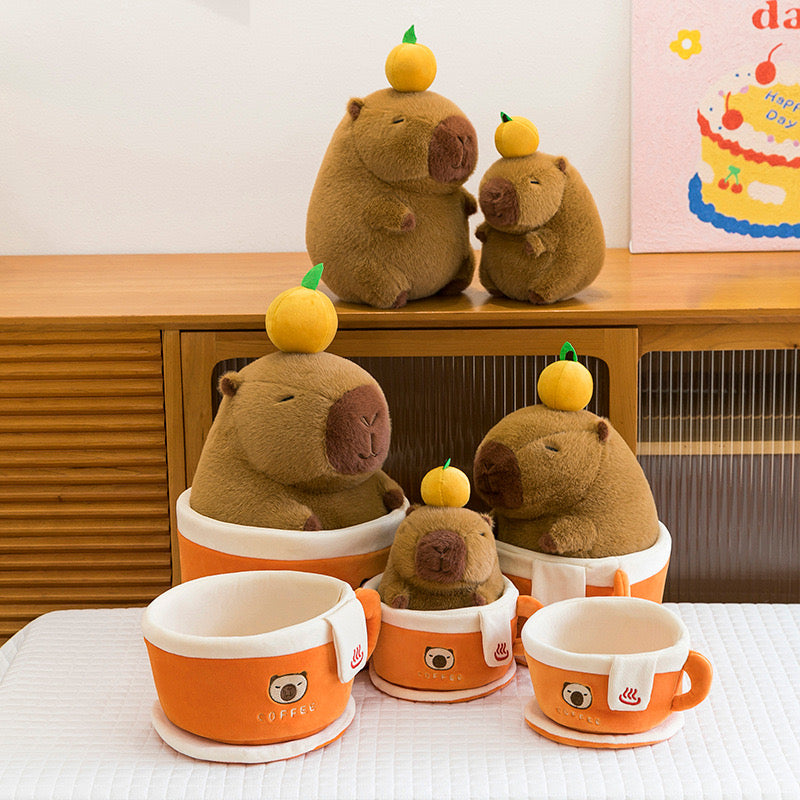 Capybara Coffee Plush