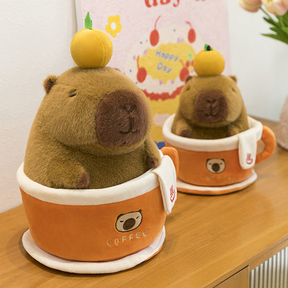 Capybara Coffee Plush