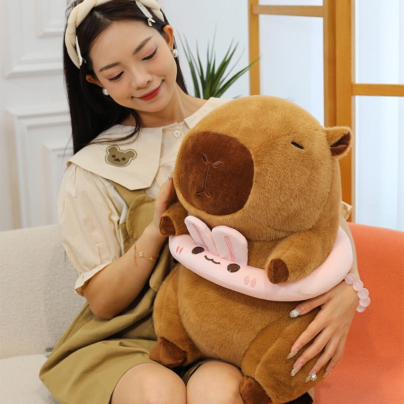 Capybara Plush with Swim Ring