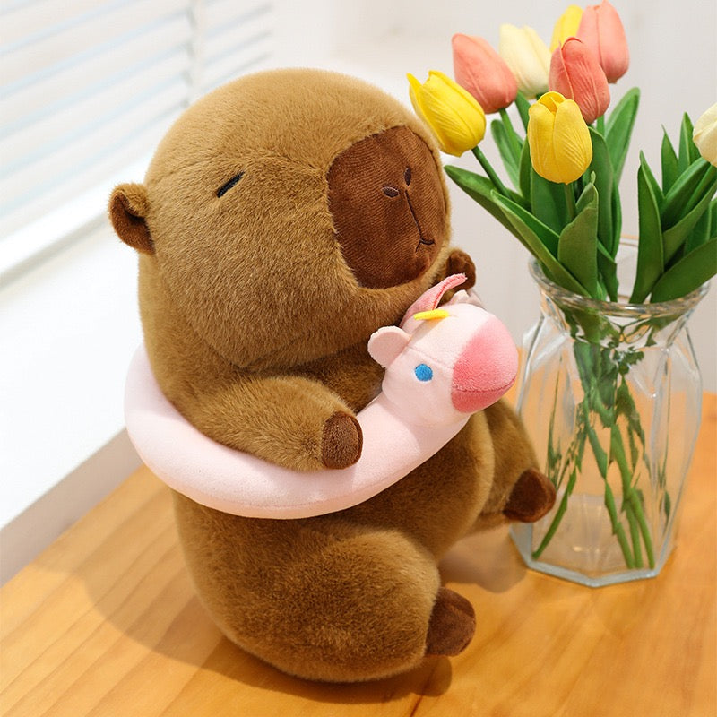 Capybara Plush with Swim Ring