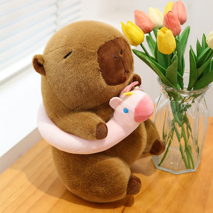 Capybara Plush with Swim Ring