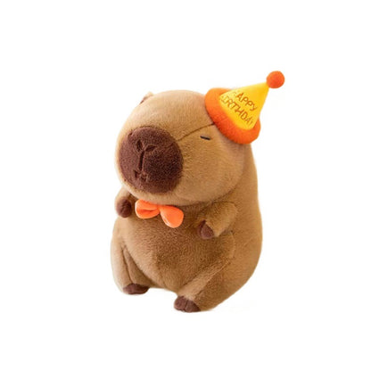 Birthday Hat Capybara Plush Toy