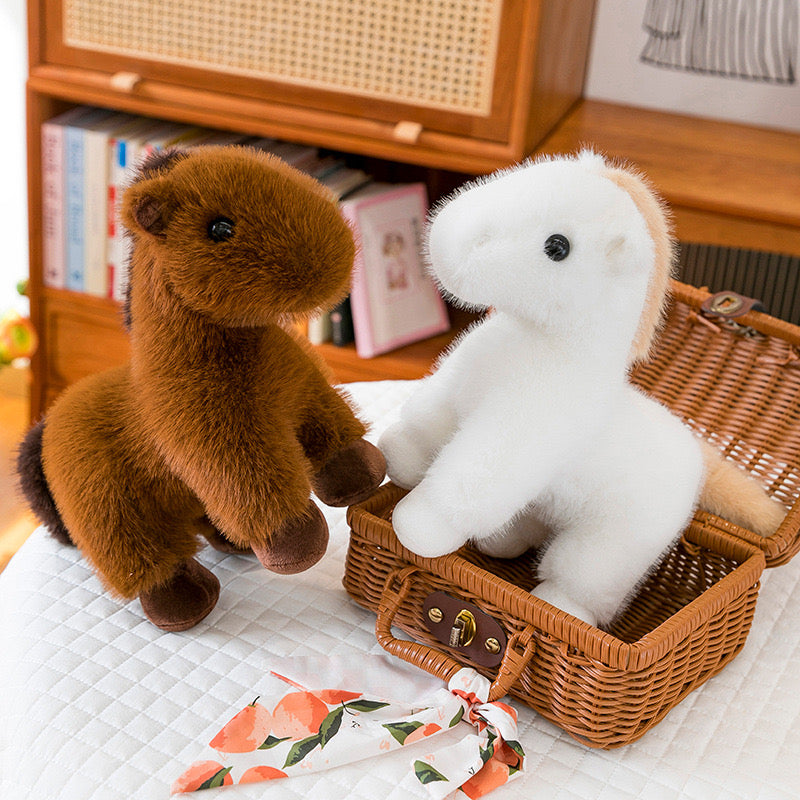 Cute Plush Horse Pillow