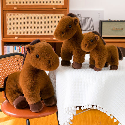 Cute Plush Horse Pillow