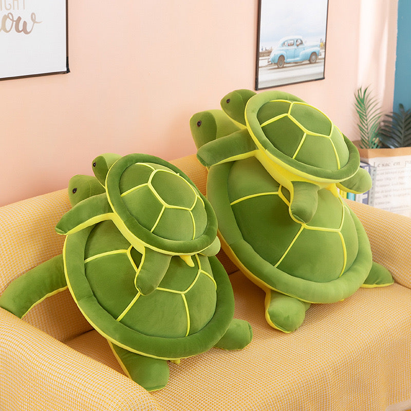 Realistic Turtle Plush Pillow