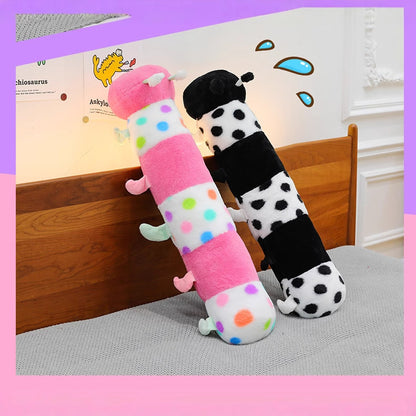 Polka Dot Caterpillar Plush Pillow