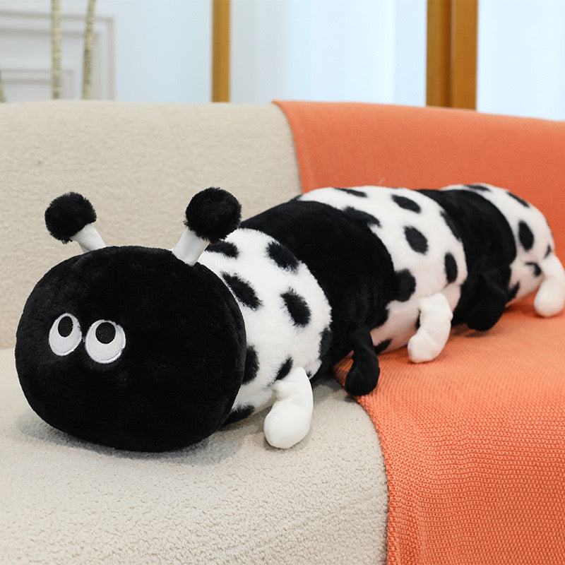 Polka Dot Caterpillar Plush Pillow