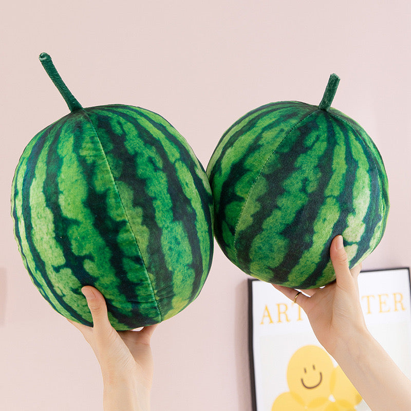 3D Watermelon Plush Pillow