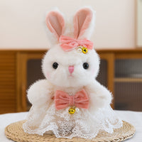 White Bunny in Bell Skirt