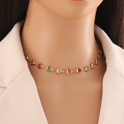 Heart Pendant Stainless Steel Necklace