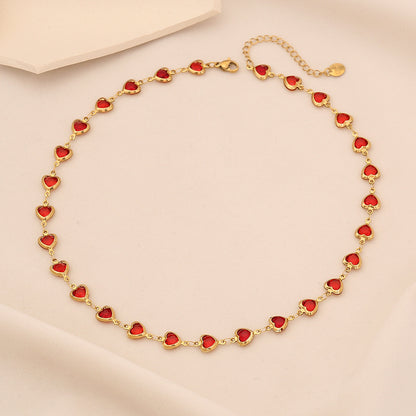 Heart Pendant Stainless Steel Necklace