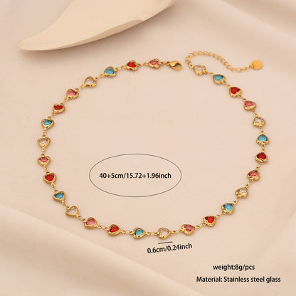 Heart Pendant Stainless Steel Necklace