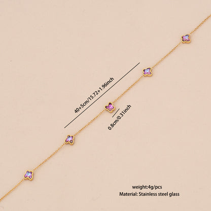 Heart & Butterfly Stainless Steel Pendant Necklace