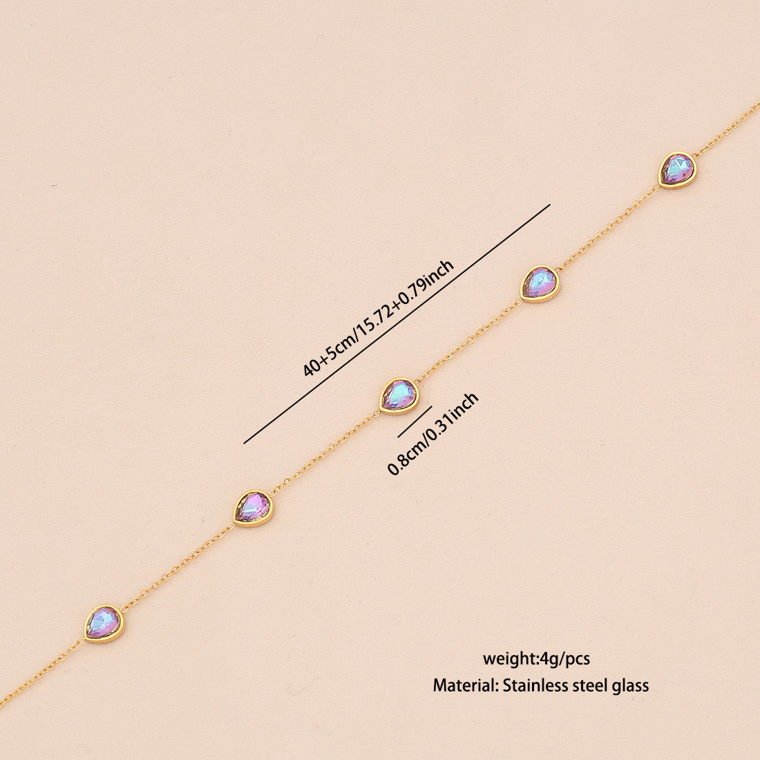 Heart & Butterfly Stainless Steel Pendant Necklace