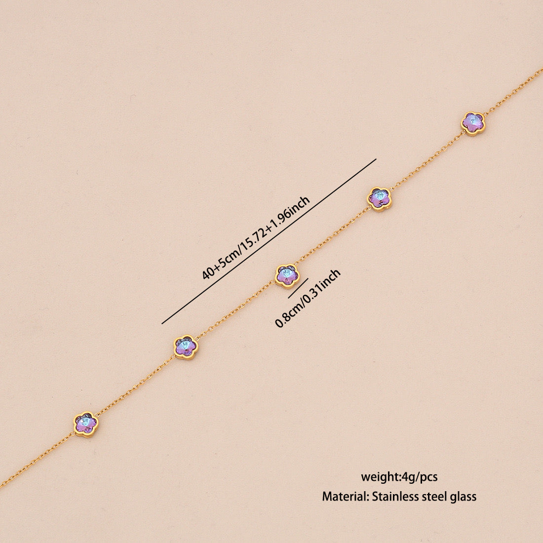 Heart & Butterfly Stainless Steel Pendant Necklace