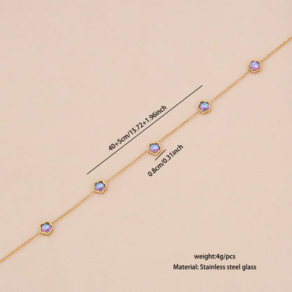 Heart & Butterfly Stainless Steel Pendant Necklace