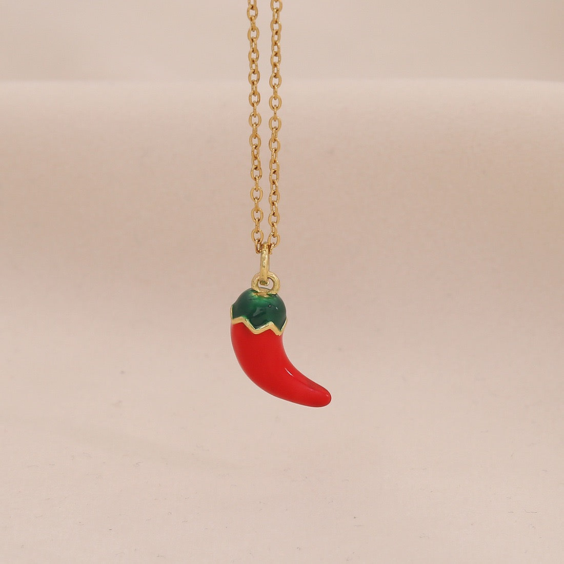 Fruit, Lips & Chilli Stainless Steel Pendant Necklace