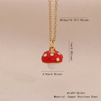 Fruit, Lips & Chilli Stainless Steel Pendant Necklace