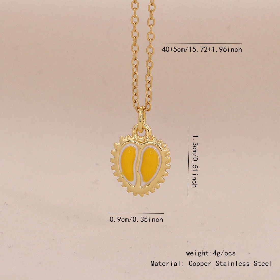 Fruit, Lips & Chilli Stainless Steel Pendant Necklace