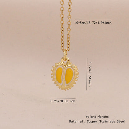 Fruit, Lips & Chilli Stainless Steel Pendant Necklace