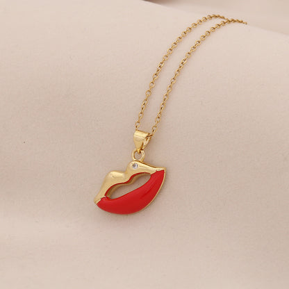 Fruit, Lips & Chilli Stainless Steel Pendant Necklace