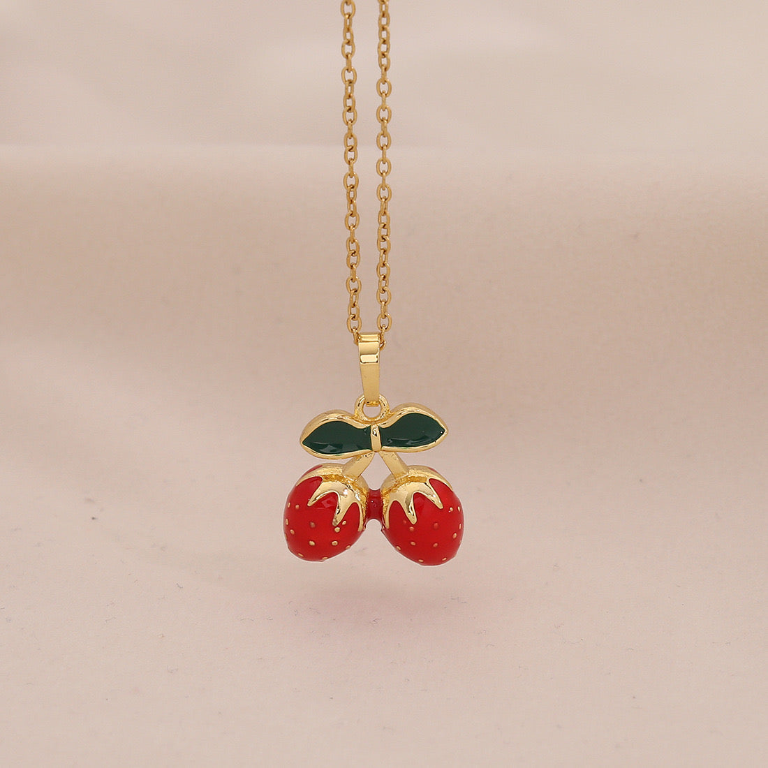 Fruit, Lips & Chilli Stainless Steel Pendant Necklace