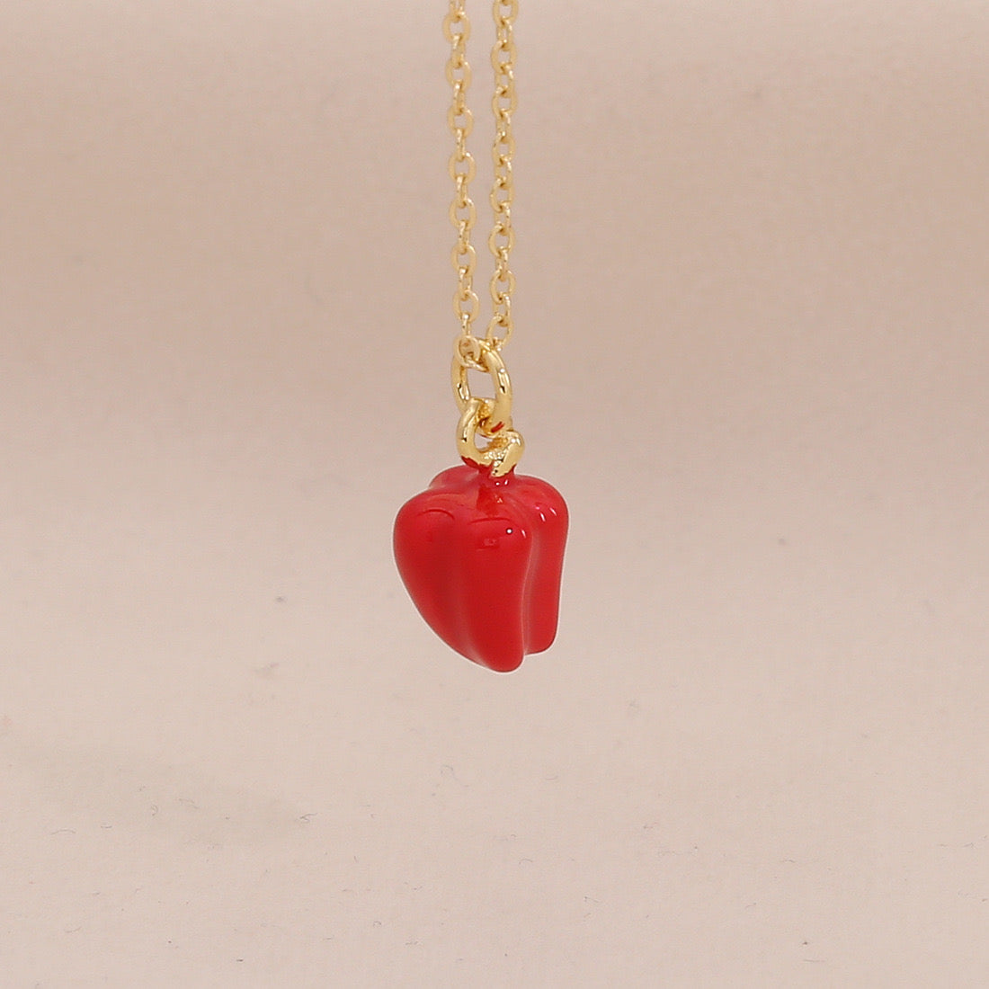 Fruit, Lips & Chilli Stainless Steel Pendant Necklace