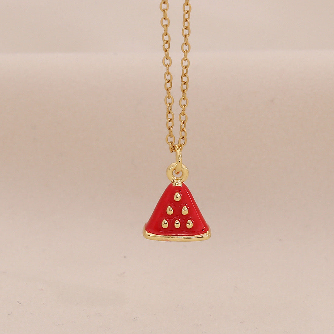 Fruit, Lips & Chilli Stainless Steel Pendant Necklace