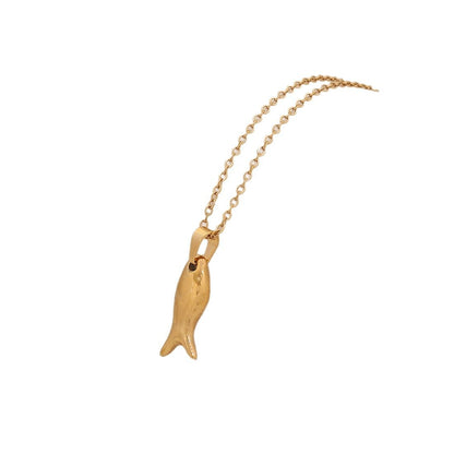 Unique Fish Stainless Steel Pendant Necklace