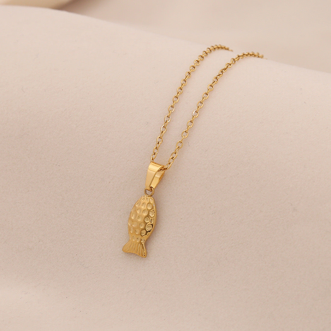 Unique Fish Stainless Steel Pendant Necklace