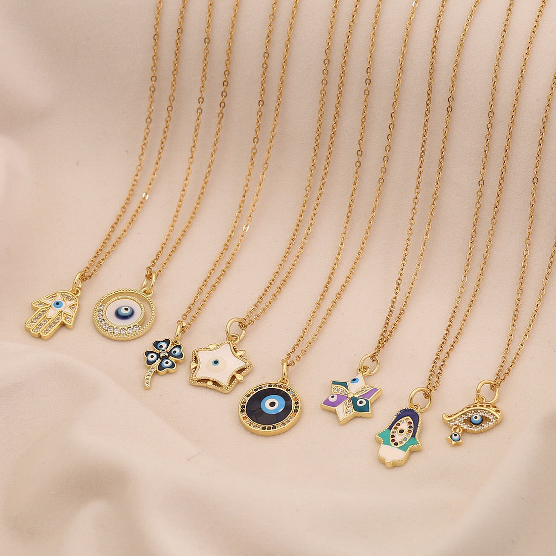 Evil Eye Stainless Steel Necklace